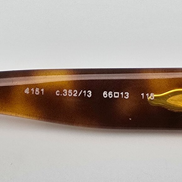 Chanel 4151 c.352/13 Gold Frame Brown Gradient Lens Sunglasses w Case Italy 66mm - Picture 8 of 15